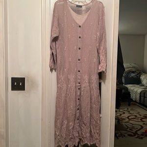Fleur de Paris Long Sleeve Maxi Dress
